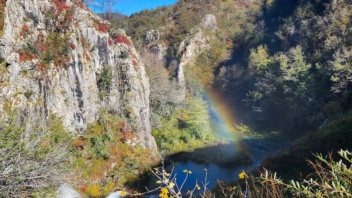 Waterfalls and boardwalk trails at Plitvice Lakes National Park, Croatia