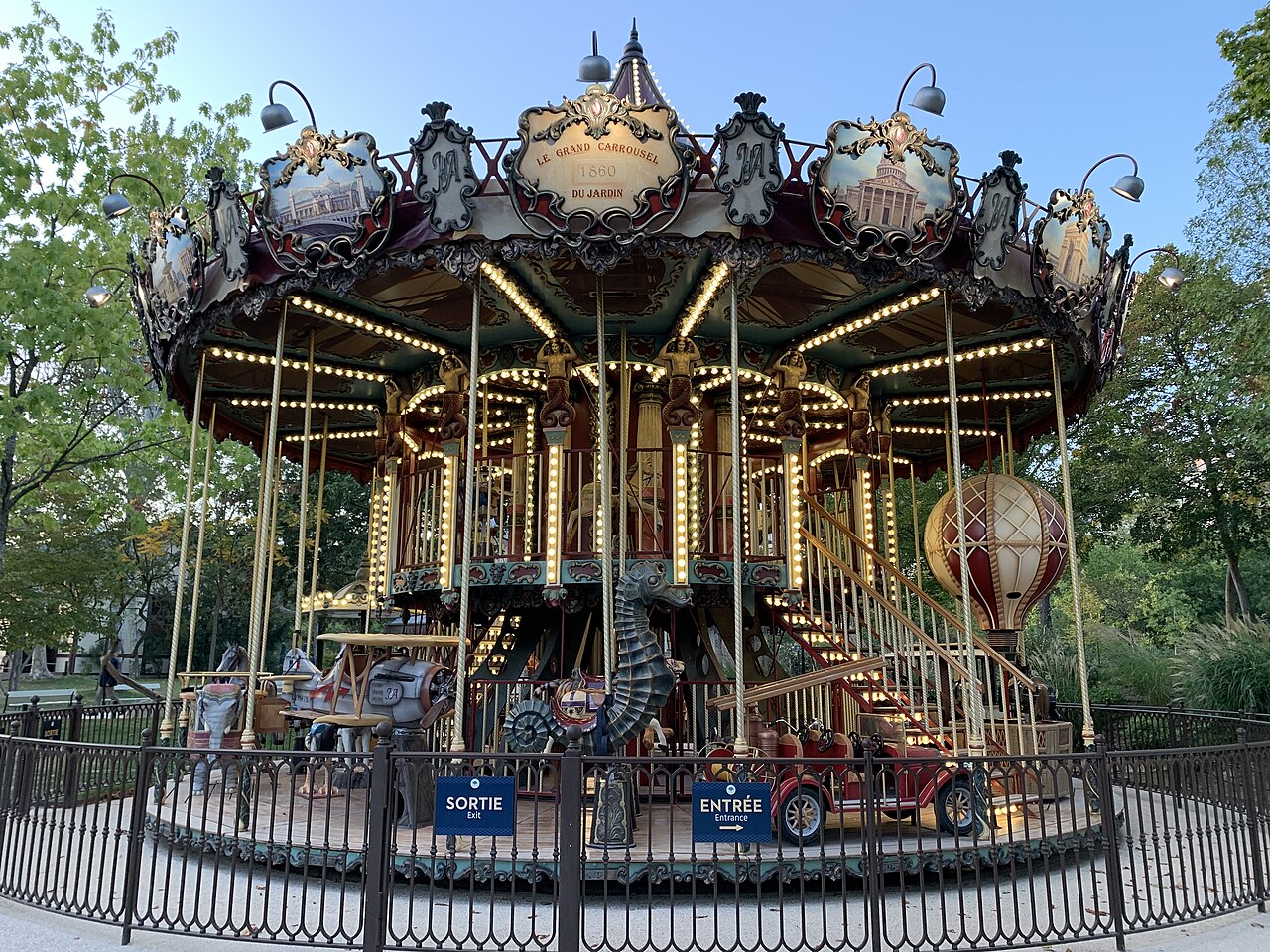 A classic Parisian carousel, the kind of small magic Europe hands families for a euro or two