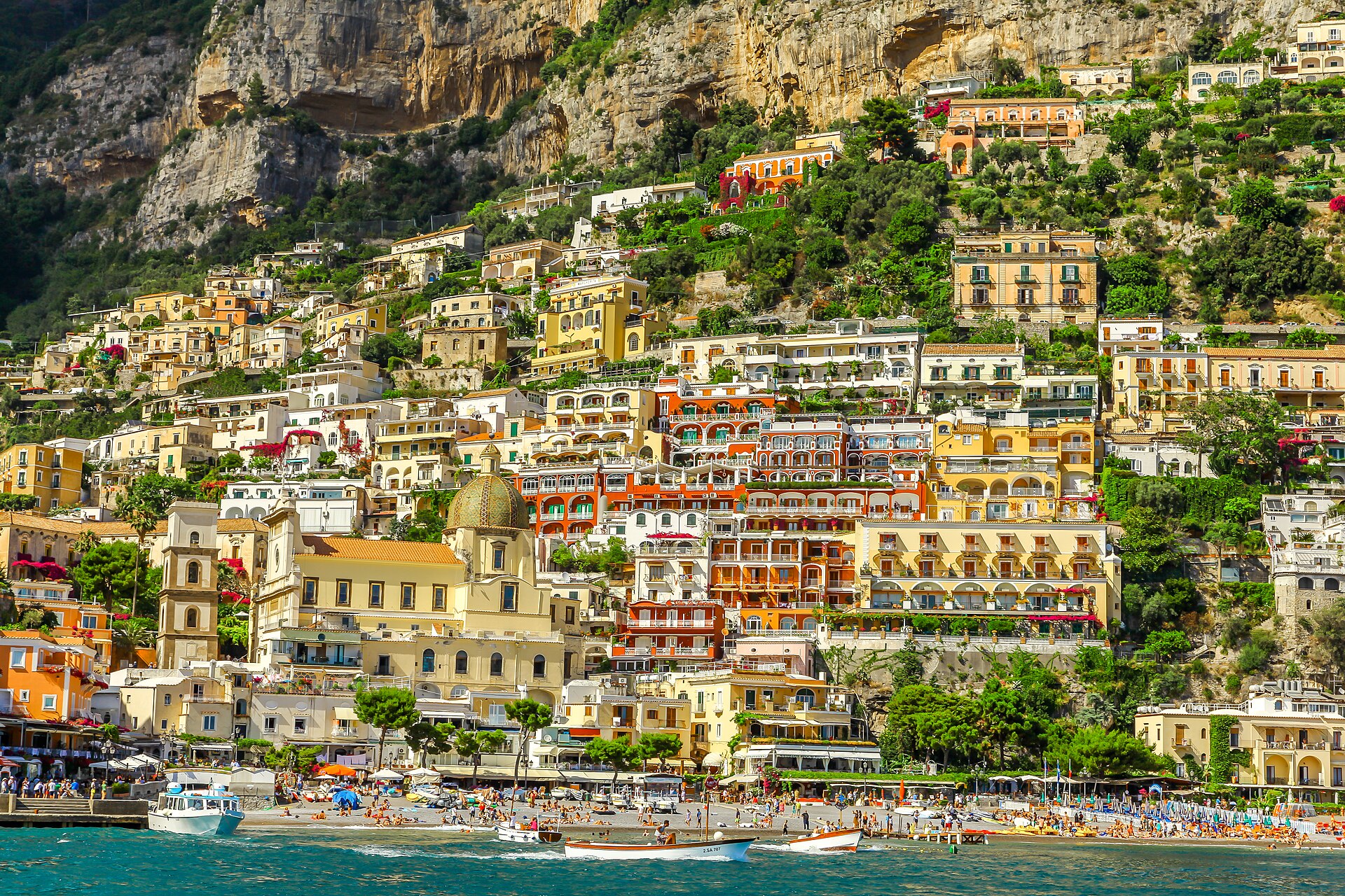 The cliffside town of Positano on Italy's Amalfi Coast