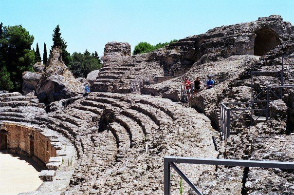 The Roman amphitheatre at Italica near Seville
