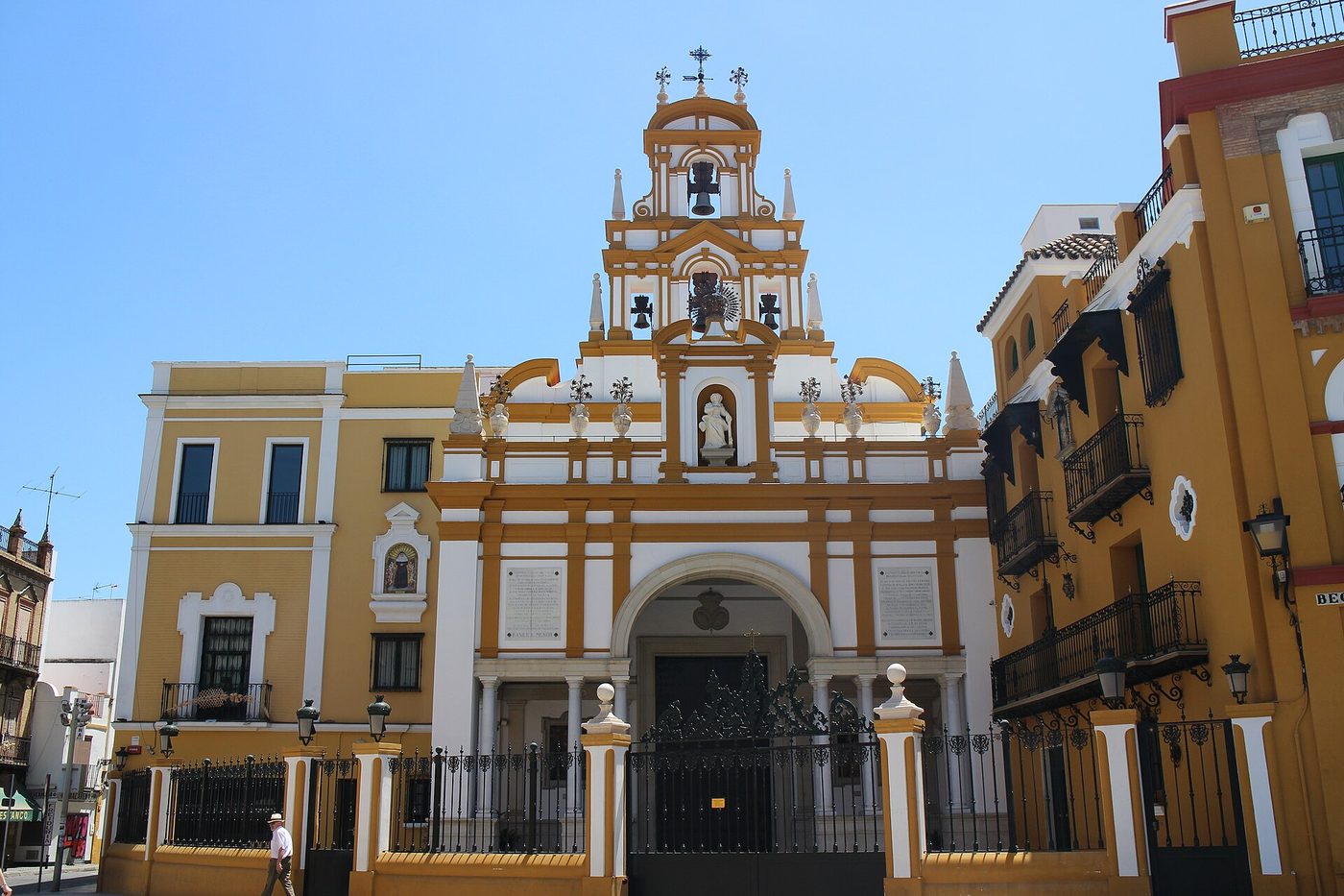 The facade of the Basilica de la Macarena in Seville