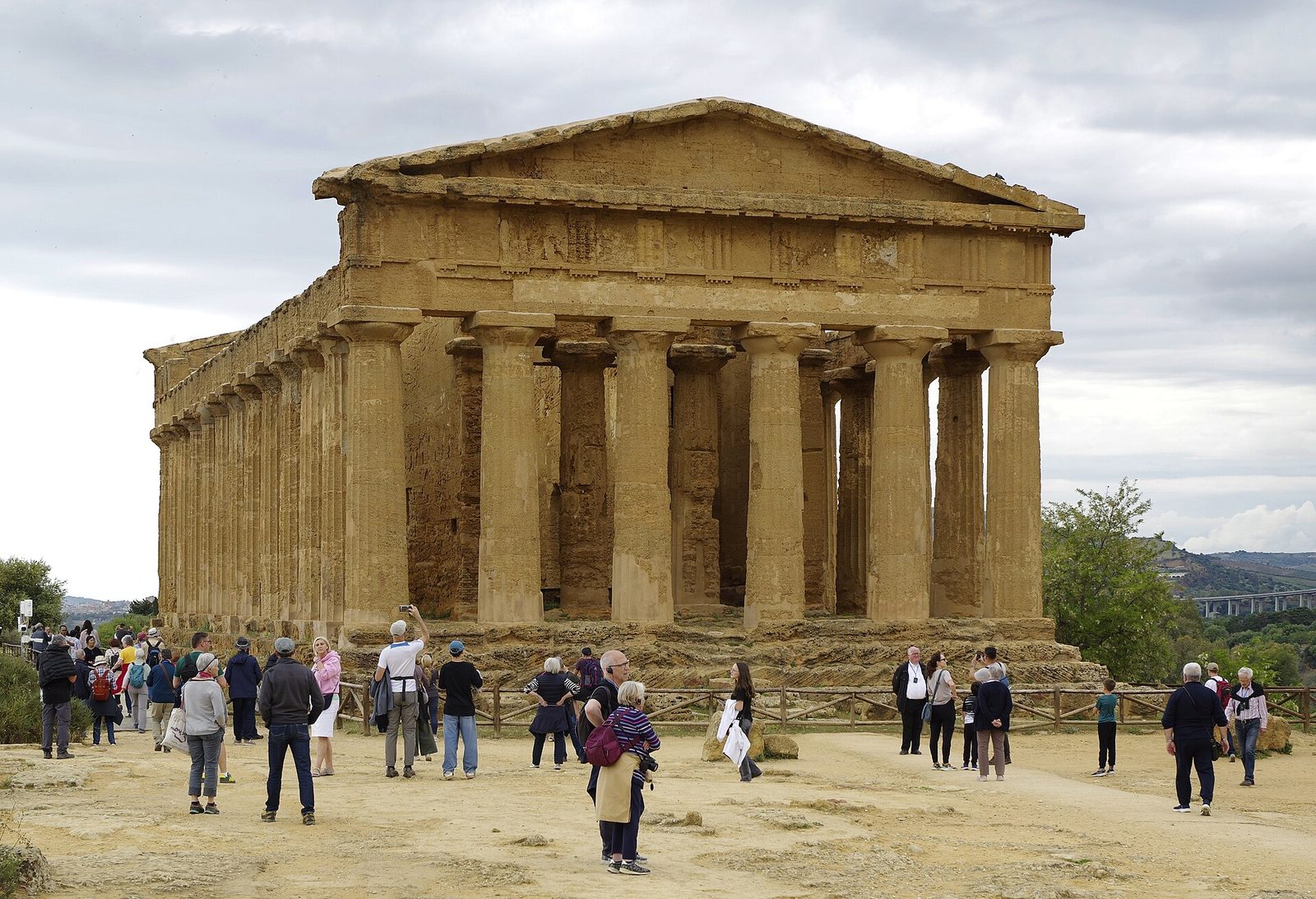 The Temple of Concordia in the Valley of the Temples at Agrigento, the centrepiece of any Sicily travel guide