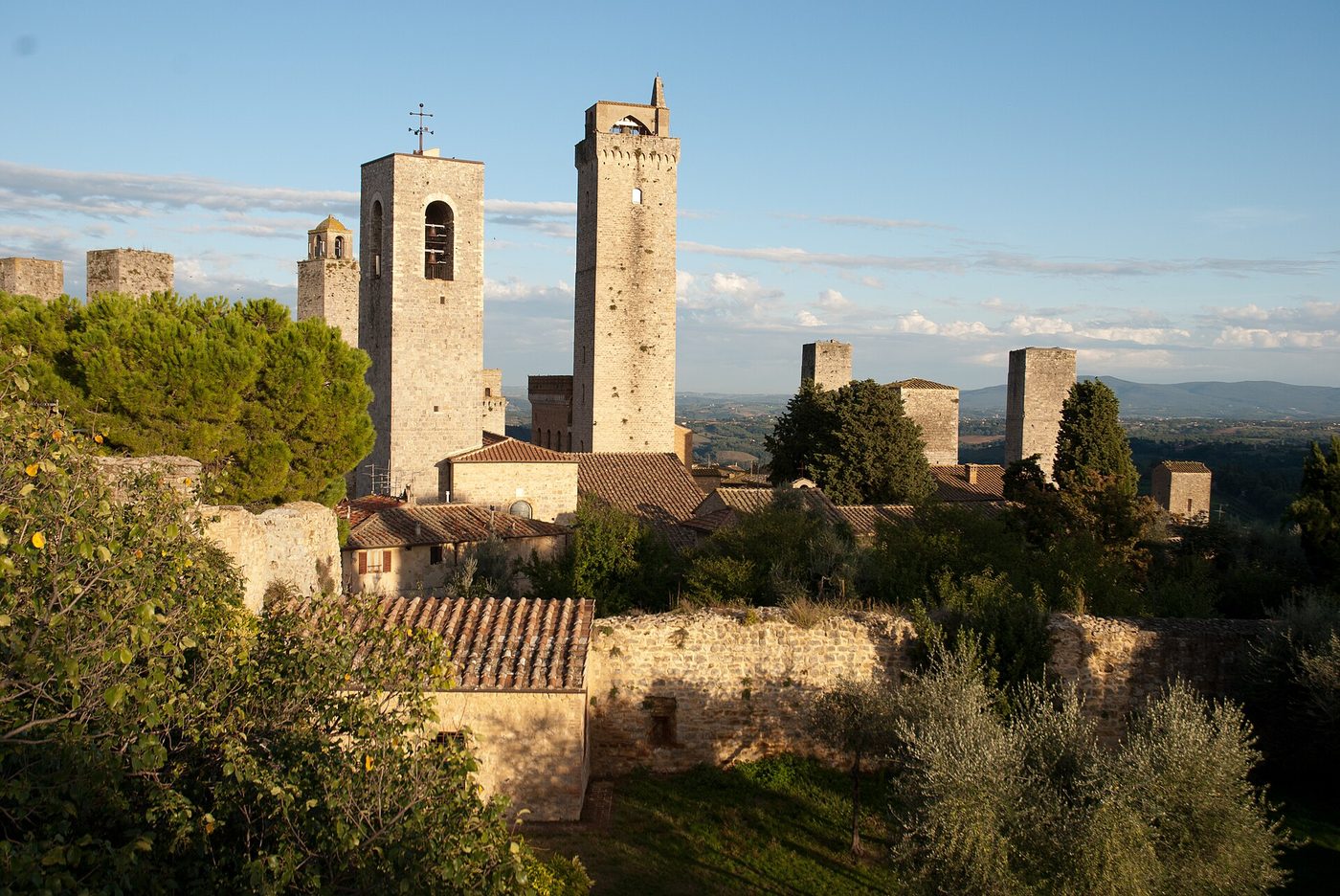 The medieval tower skyline of San Gimignano in Tuscany, a day trip from Florence